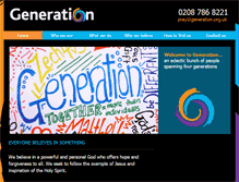 Tablet Screenshot of generation.org.uk