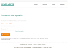 Tablet Screenshot of professionnel.generation.fr